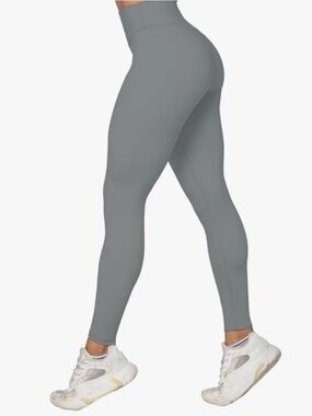 Sunzel Sunzfly Lycra Sculpting High-Waist Poppyseed Blue Grey Leggings Gym